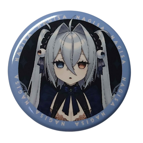 Vtuber 「青羽なぎさ」オリジナル缶バッジ No. 01